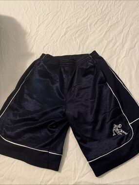And1 Navy Blue Athletic Shorts with White Trim